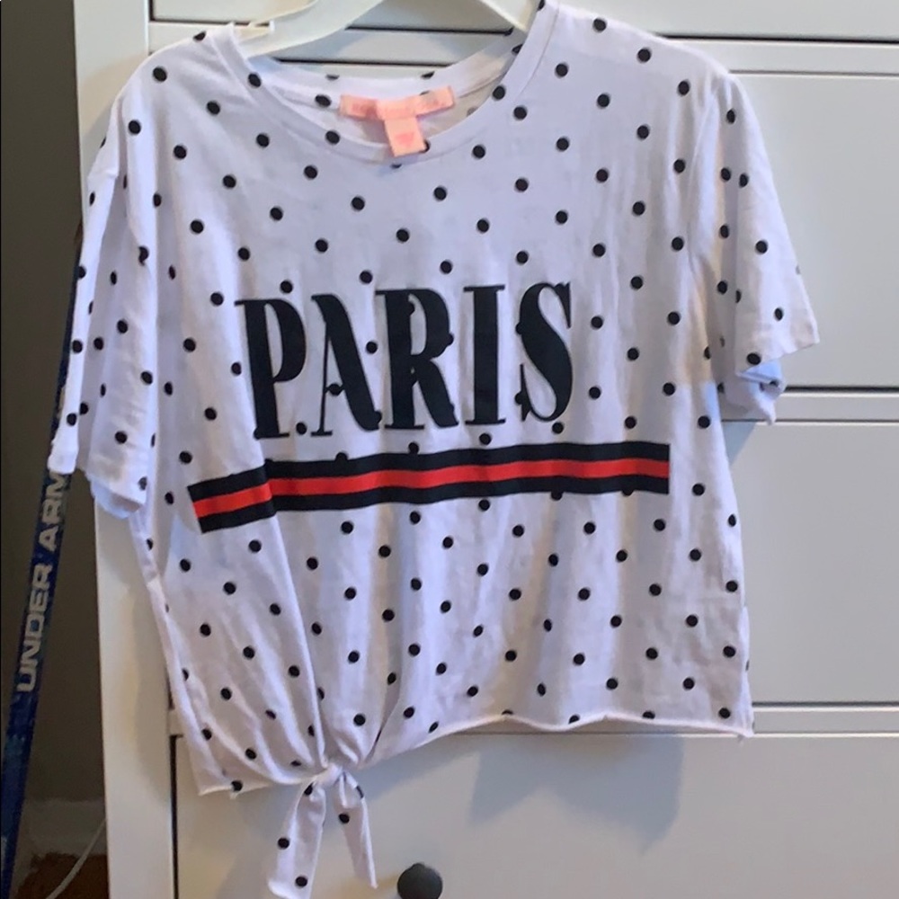 A shirt that is size extra small